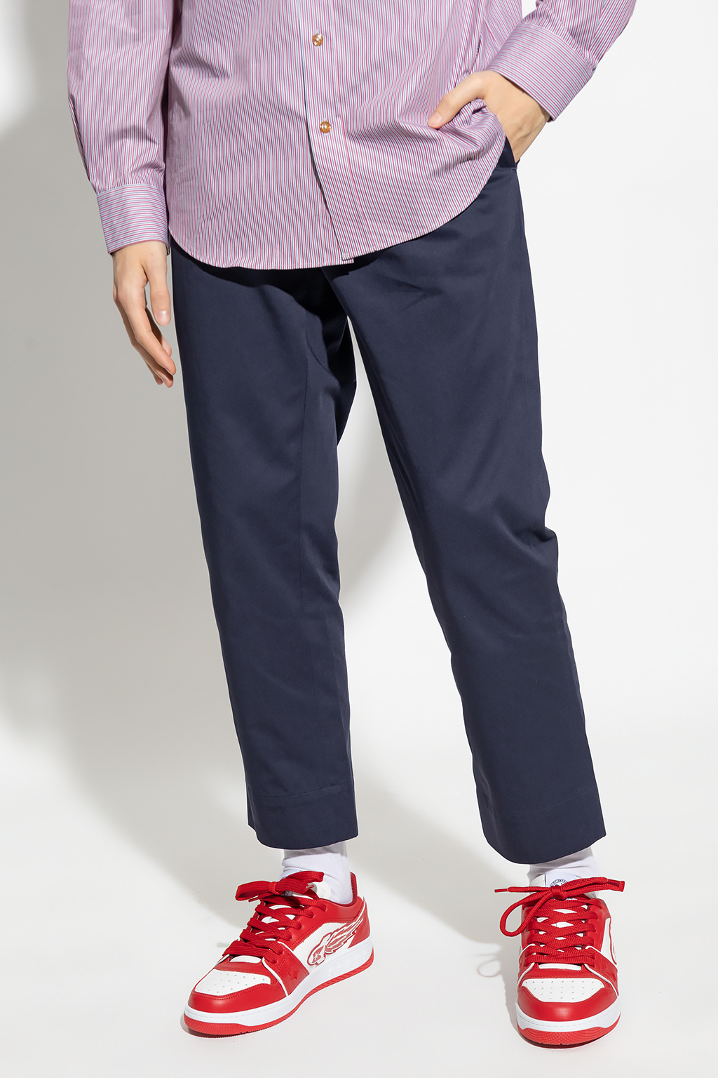 【関税&送料込】Vivienne Westwood Navy Blue Trousers In Wool Vivienne Westwood Navy blue trousers in wool | TheDoubleF
